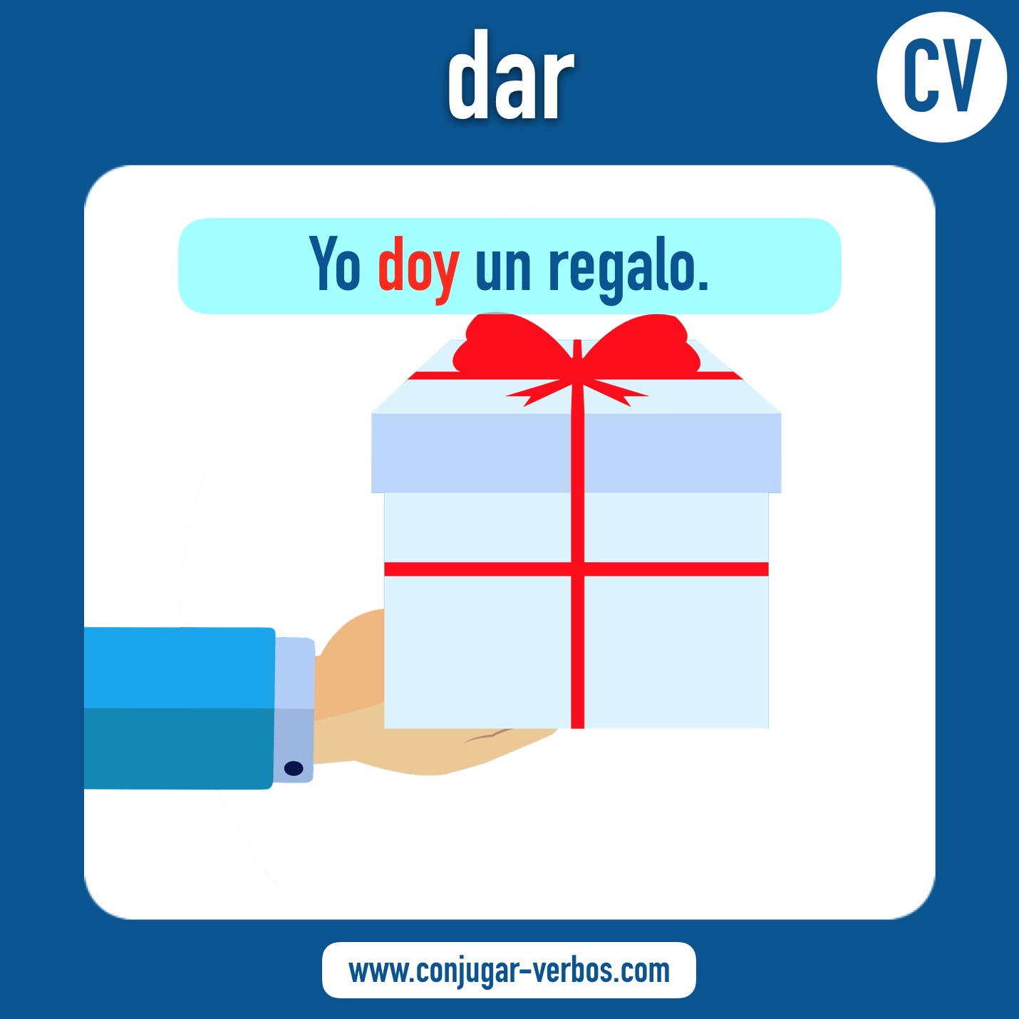 verbo dar | dar | imagen del verbo dar | conjugacion del verbo dar