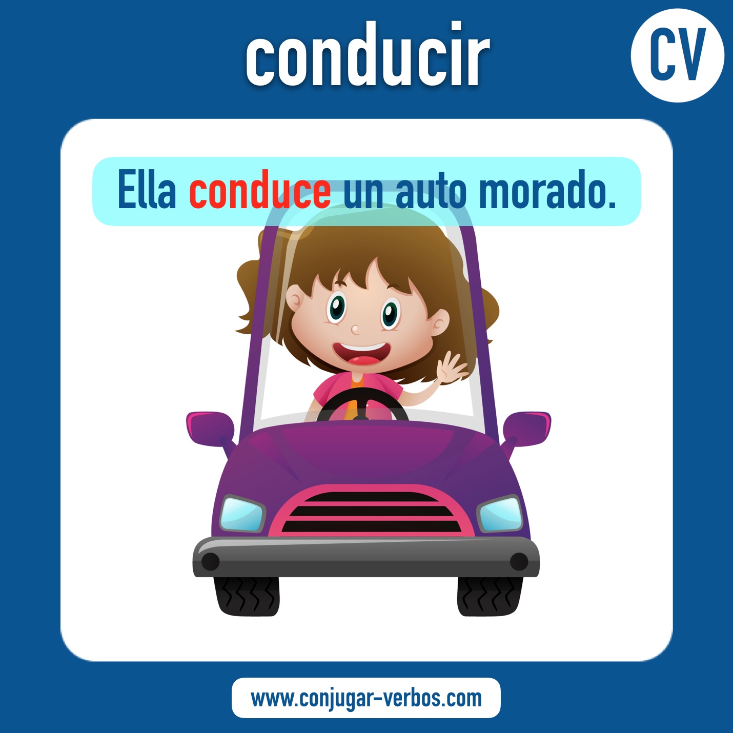 verbo conducir | conducir | imagen del verbo conducir | conjugacion del verbo conducir