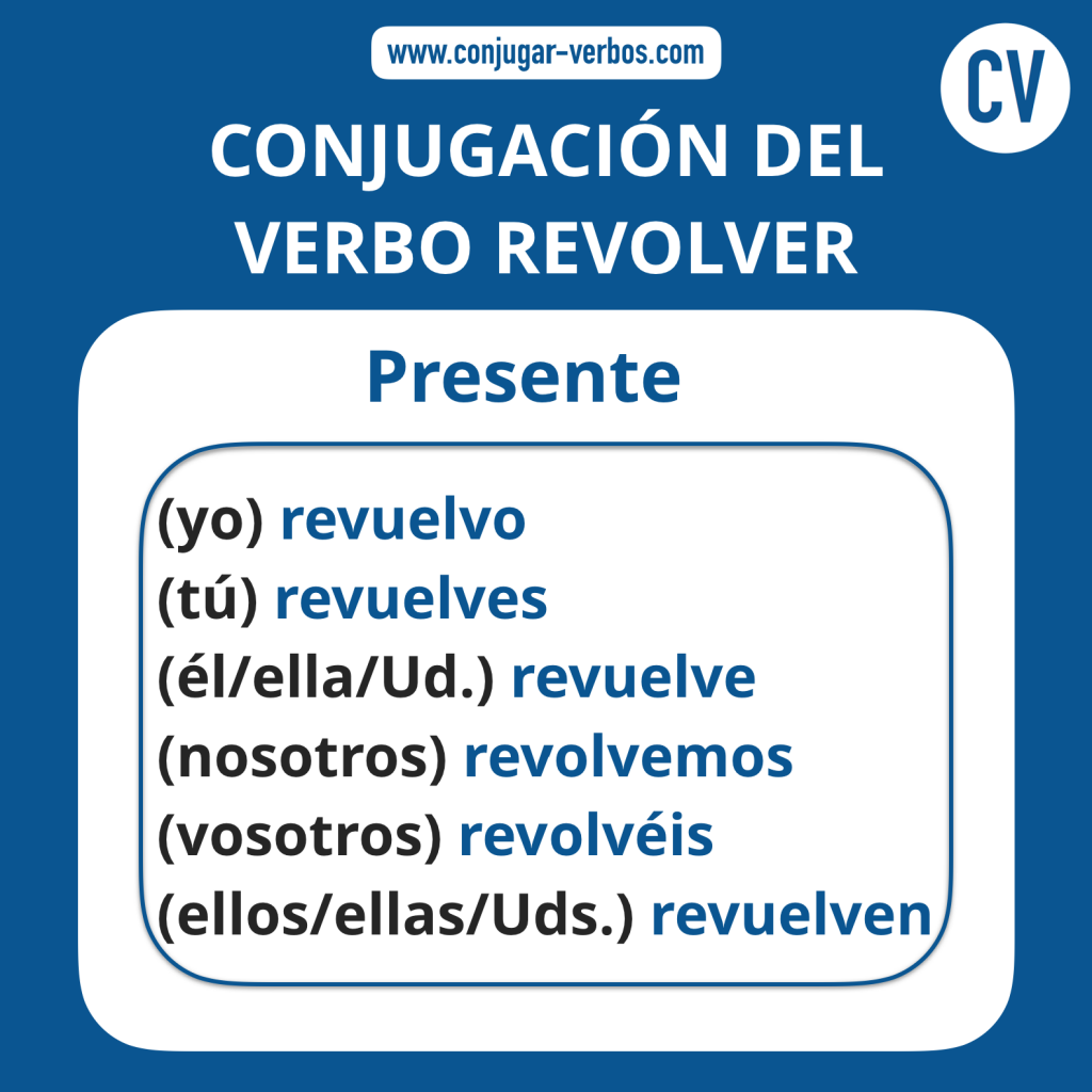 🥇▷ Revolver | Conjugación del verbo revolver - Conjugar-Verbos.com